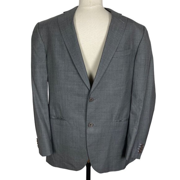 Loro Piana Wool Silk Blazer 42R 2 Button Lined Vented Made in Canada - Picture 1 of 9